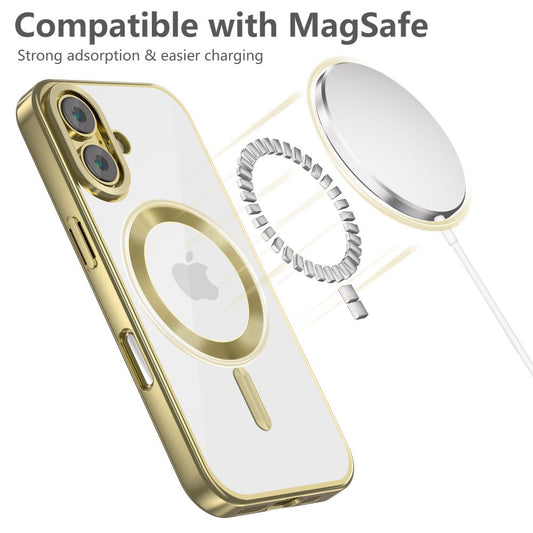 MagSafe-etui for Apple iPhone 16, Tech-Protect, Magflex Satin, gull