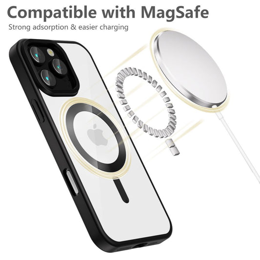 MagSafe-etui for Apple iPhone 16 Pro, Tech-Protect, Magflex Satin, svart