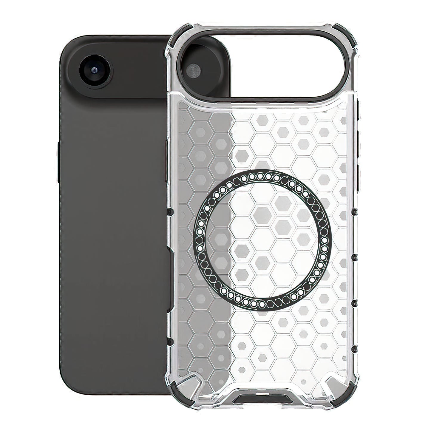MagSafe-deksel for Apple iPhone 17 Air, Techsuit, HoneyComb Shield, Hvit