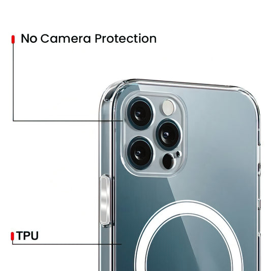 MagSafe deksel for Apple iPhone 17 Air, OEM, Klar, Gjennomsiktig