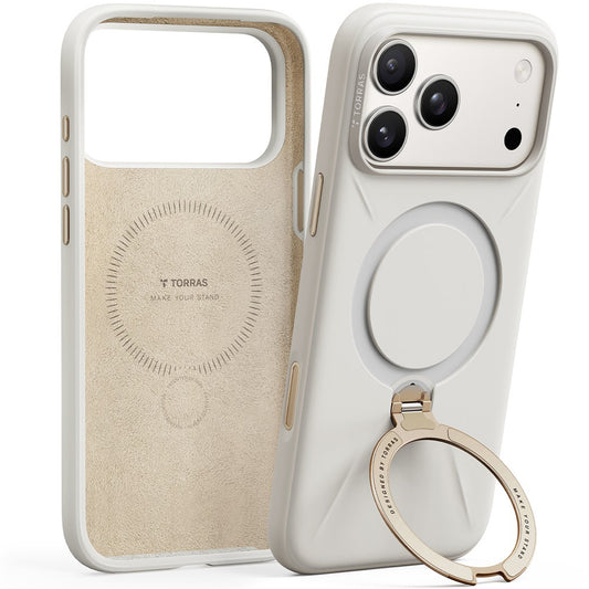 MagSafe-deksel for Apple iPhone 17 Pro Max, Torras, QPRO Silicone, Hvit