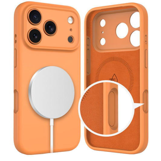 MagSafe-deksel for Apple iPhone 17 Pro, Tech-Protect, Silikon, Oransje