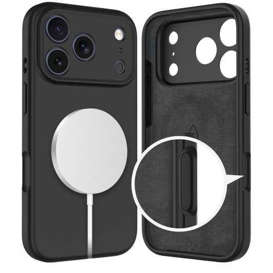 MagSafe-deksel for Apple iPhone 17 Pro Max, Tech-Protect, Silikon, Svart