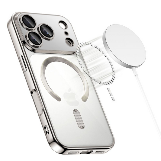 MagSafe-deksel for Apple iPhone 17 Pro, Tech-Protect, Magflex, Sølv