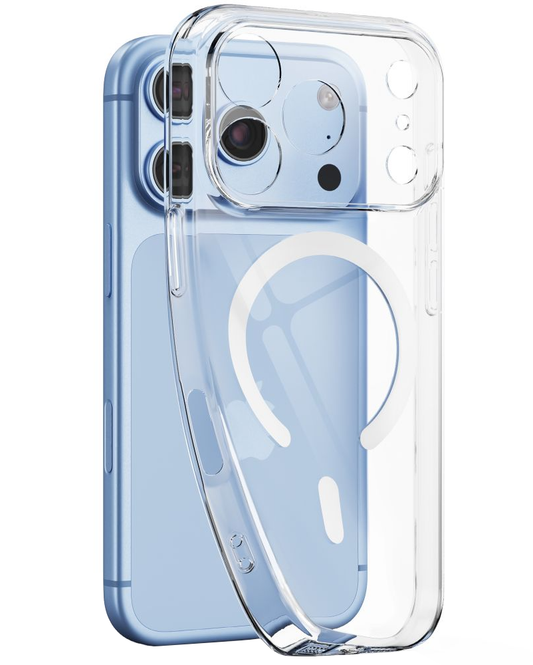 MagSafe-deksel for Apple iPhone 18 Pro / 17 Pro, Tech-Protect, Flexair, Transparent