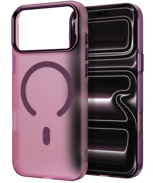 MagSafe-deksel for Apple iPhone 18 Pro / 17 Pro, Tech-Protect, MagZero, Matt Burgunder