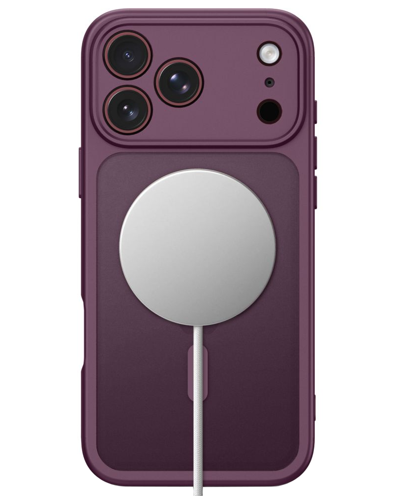 MagSafe-deksel for Apple iPhone 18 Pro / 17 Pro, Tech-Protect, BasicMag, Matt Burgunder