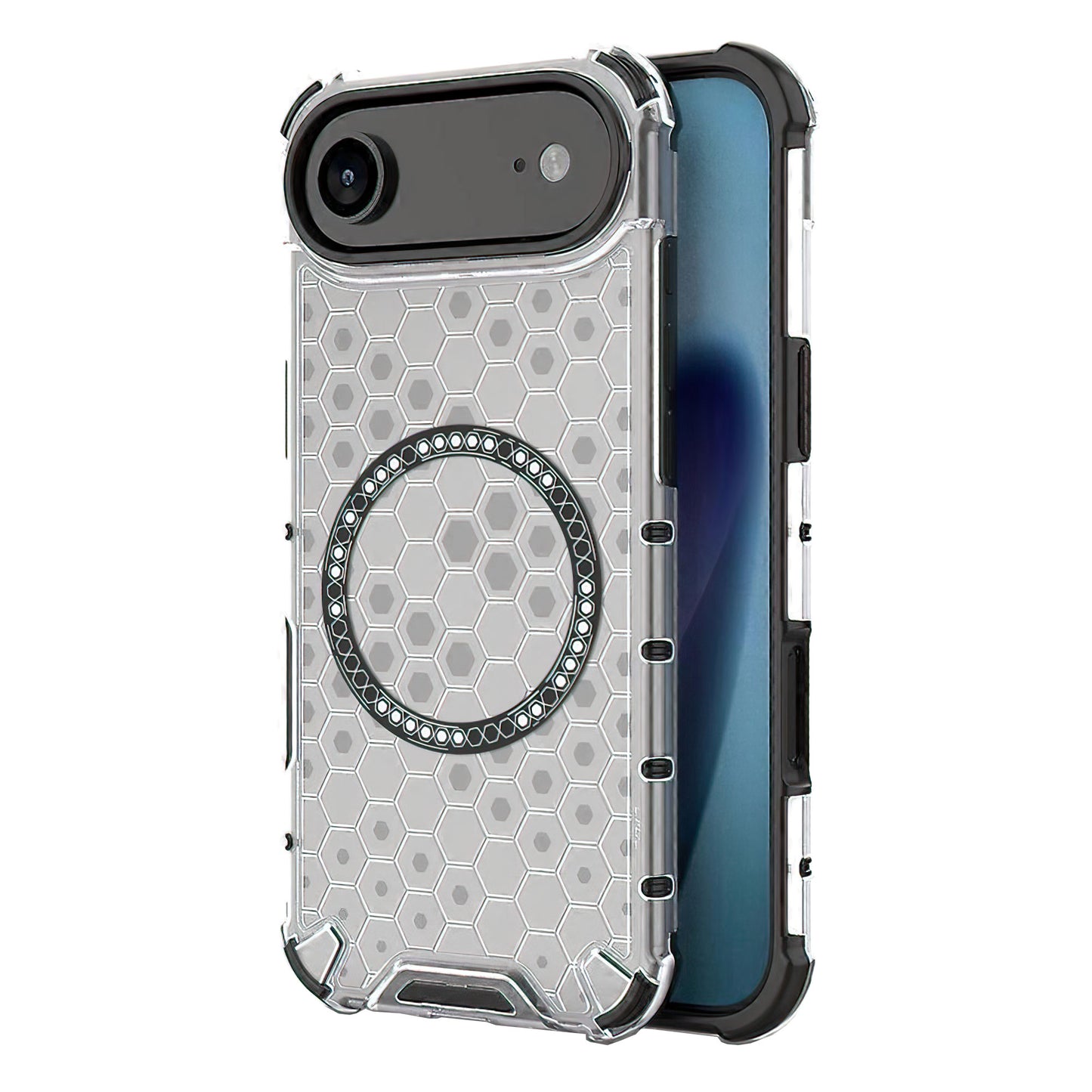 MagSafe-deksel for Apple iPhone 17 Air, Techsuit, HoneyComb Shield, Hvit