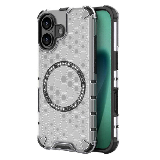 MagSafe deksel for Apple iPhone 17, Techsuit, HoneyComb Shield, Hvit