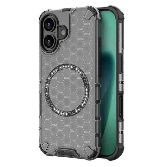 MagSafe deksel for Apple iPhone 17, Techsuit, HoneyComb Shield, Svart