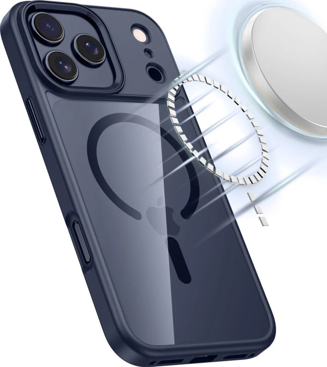 MagSafe-deksel for Apple iPhone 17 Pro, Tech-Protect, Magmat, Marineblå
