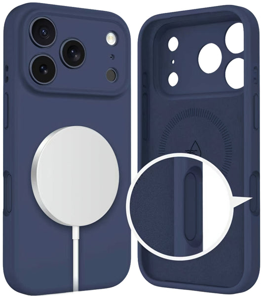 MagSafe-deksel for Apple iPhone 17 Pro, Tech-Protect, Silikon, Marineblå