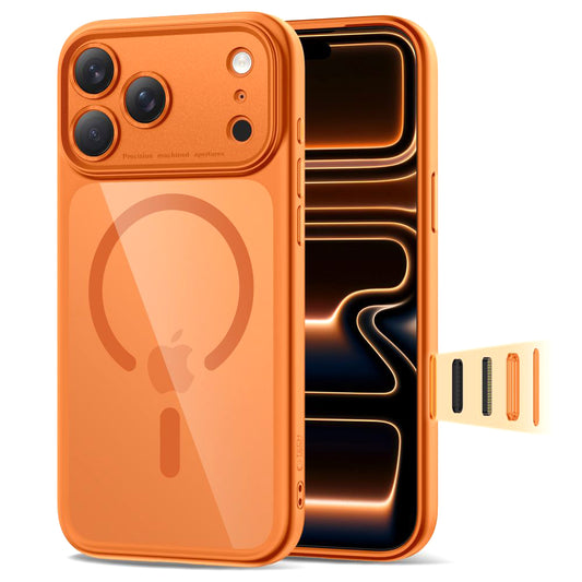 MagSafe-deksel for Apple iPhone 17 Pro Max, Tech-Protect, MagPeak, Oransje