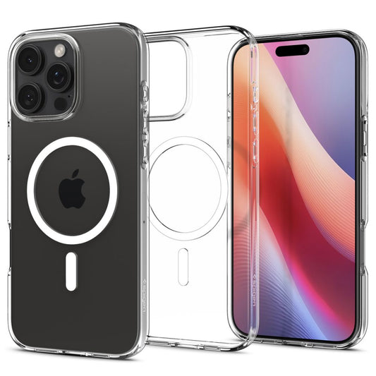 MagSafe-deksel for Apple iPhone 16 Pro, Spigen, flytende krystall, gjennomsiktig ACS08389