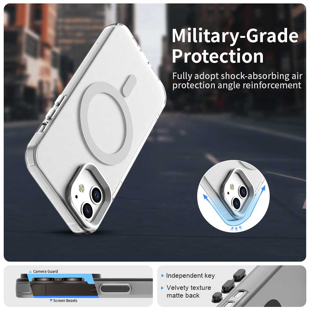 MagSafe-deksel for Apple iPhone 12 / 12 Pro, Techsuit, CandyCase, Hvit