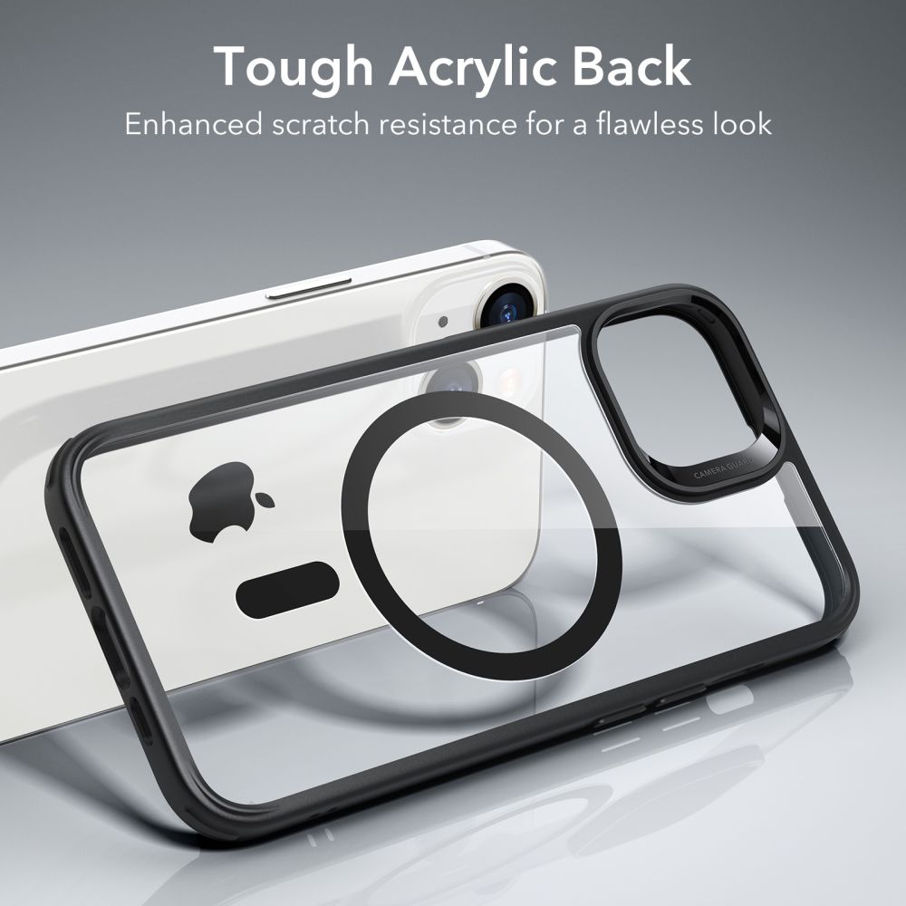 MagSafe-deksel for Apple iPhone 14 / 13, ESR, Classic Hybrid, Svart Transparent