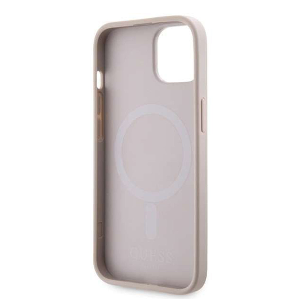 MagSafe deksel for Apple iPhone 14, Guess, GCube Stripes, Rosa
