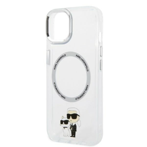 MagSafe-deksel for Apple iPhone 14 Plus, Karl Lagerfeld, Ikonik Karl & Choupette, Gjennomsiktig