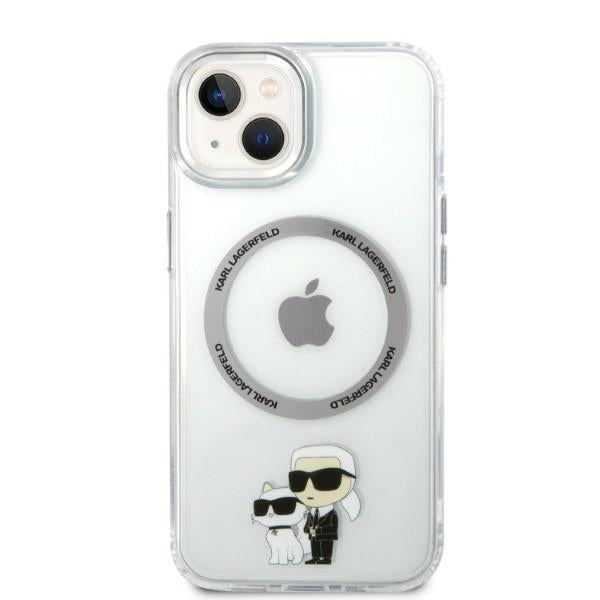MagSafe-deksel for Apple iPhone 14 Plus, Karl Lagerfeld, Ikonik Karl & Choupette, Gjennomsiktig