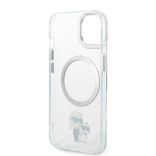 MagSafe-deksel for Apple iPhone 14 Plus, Karl Lagerfeld, Ikonik Karl & Choupette, Gjennomsiktig