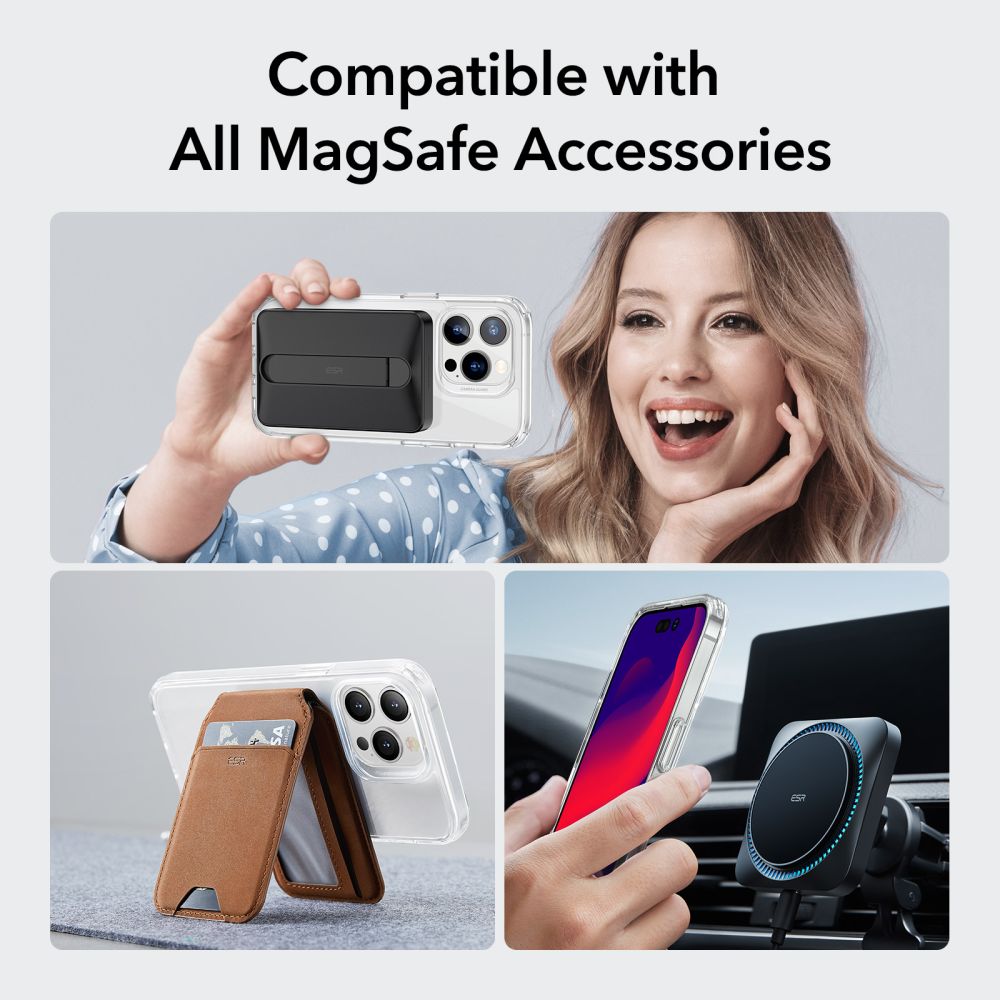 MagSafe-deksel for Apple iPhone 14 Pro, ESR, Classic Hybrid, Gjennomsiktig