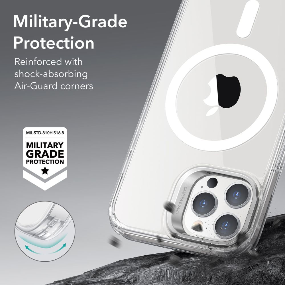 MagSafe-deksel for Apple iPhone 14 Pro, ESR, Classic Kickstand, Gjennomsiktig