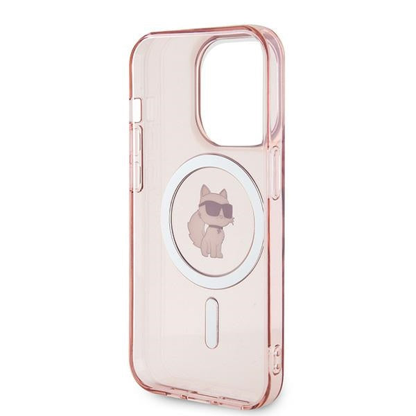 MagSafe-deksel for Apple iPhone 14 Pro, Karl Lagerfeld, IML Choupette, Rosa