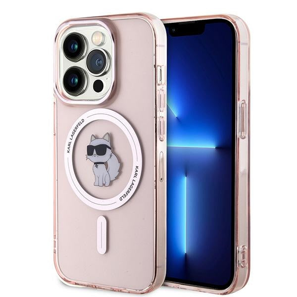 MagSafe-deksel for Apple iPhone 14 Pro Max, Karl Lagerfeld, IML Choupette, Rosa