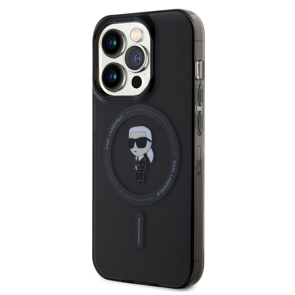 MagSafe-deksel for Apple iPhone 14 Pro Max, Karl Lagerfeld, IML Ikonik Karl, Svart