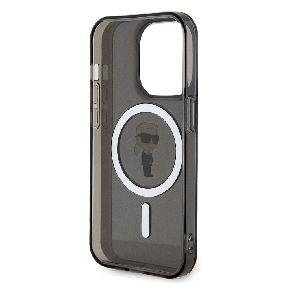 MagSafe-deksel for Apple iPhone 14 Pro Max, Karl Lagerfeld, IML Ikonik Karl, Svart