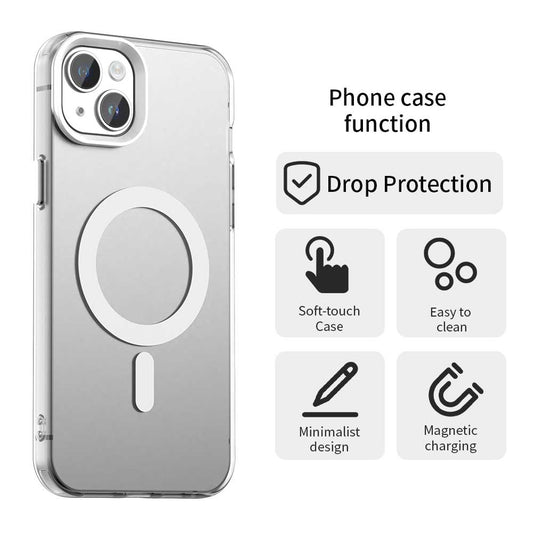 MagSafe-deksel for Apple iPhone 14, Techsuit, CandyCase, hvit