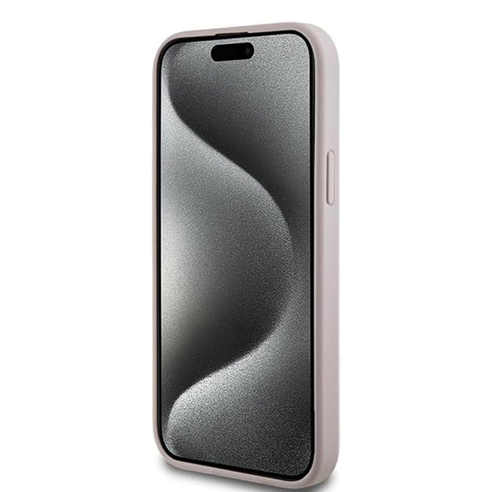 MagSafe-deksel for Apple iPhone 15, Guess, 4G Collection, Rosa