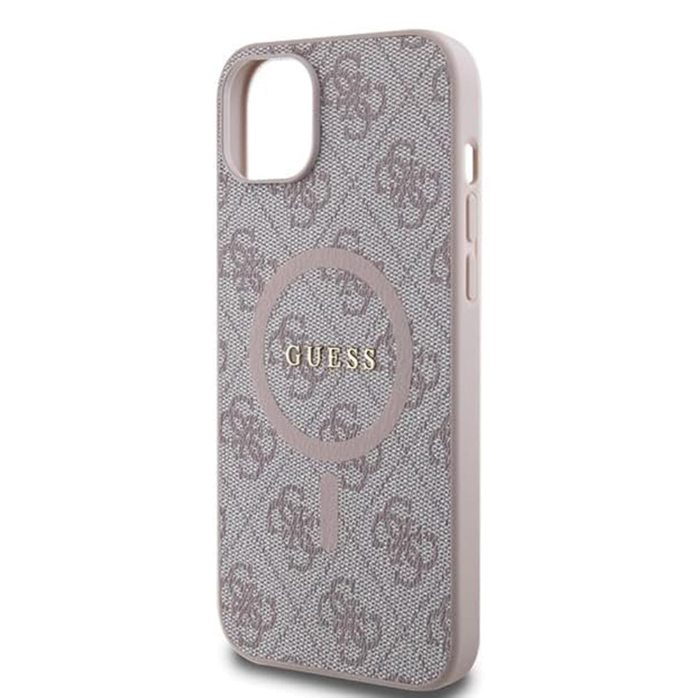 MagSafe-deksel for Apple iPhone 15, Guess, 4G Collection, Rosa