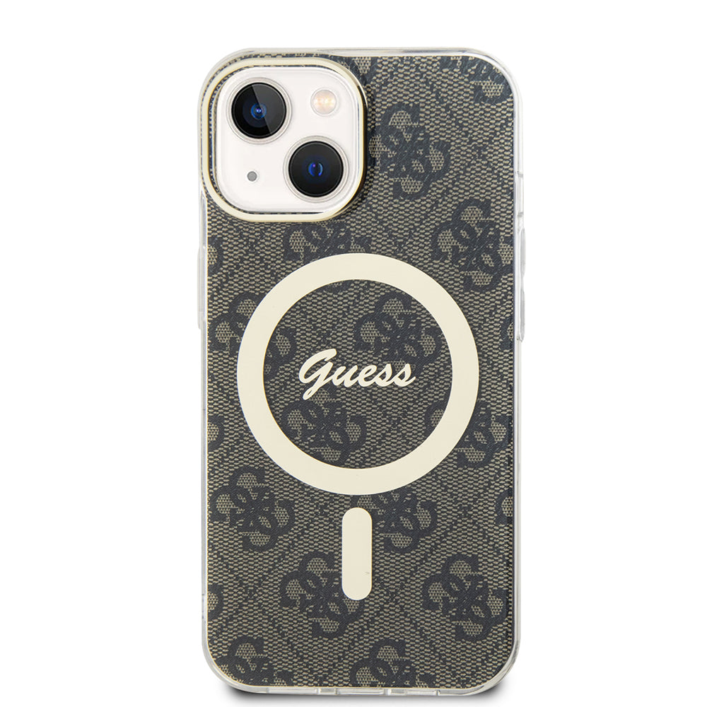 MagSafe-deksel for Apple iPhone 15, Guess, IML 4G, Brun