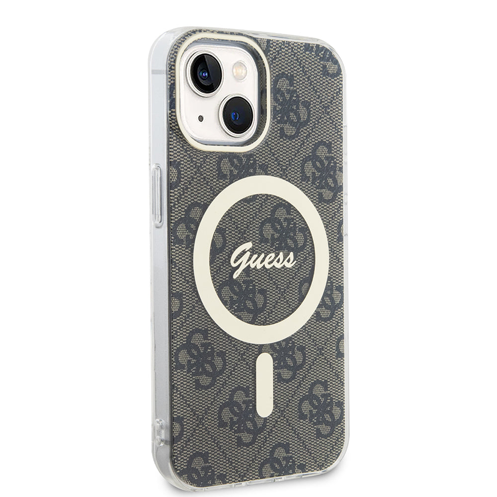 MagSafe-deksel for Apple iPhone 15, Guess, IML 4G, Brun
