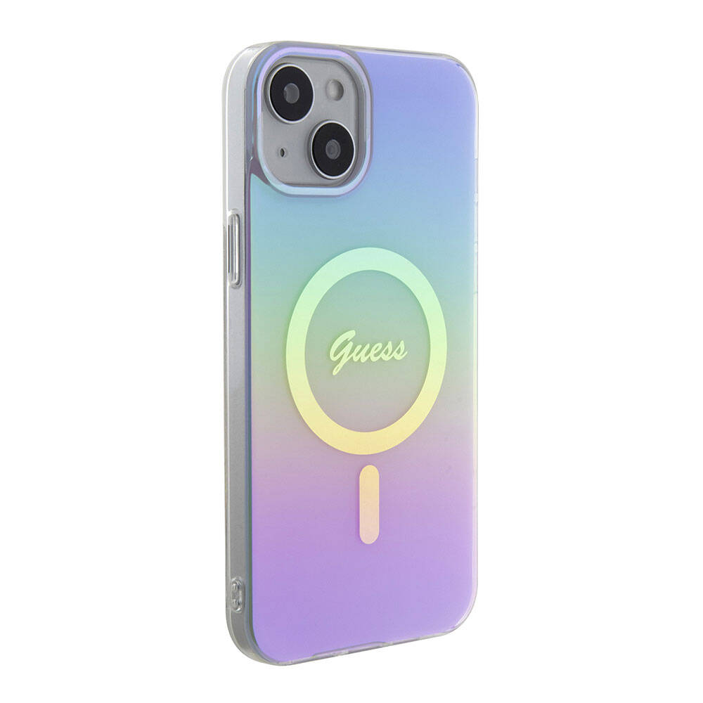MagSafe-deksel for Apple iPhone 15, Guess, IML Iridescent, Lilla