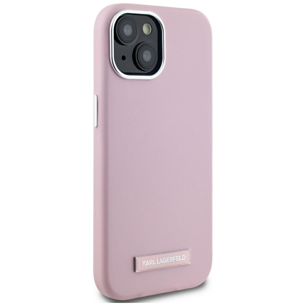 MagSafe-deksel for Apple iPhone 15, Karl Lagerfeld, FW Metal Plate, Rosa