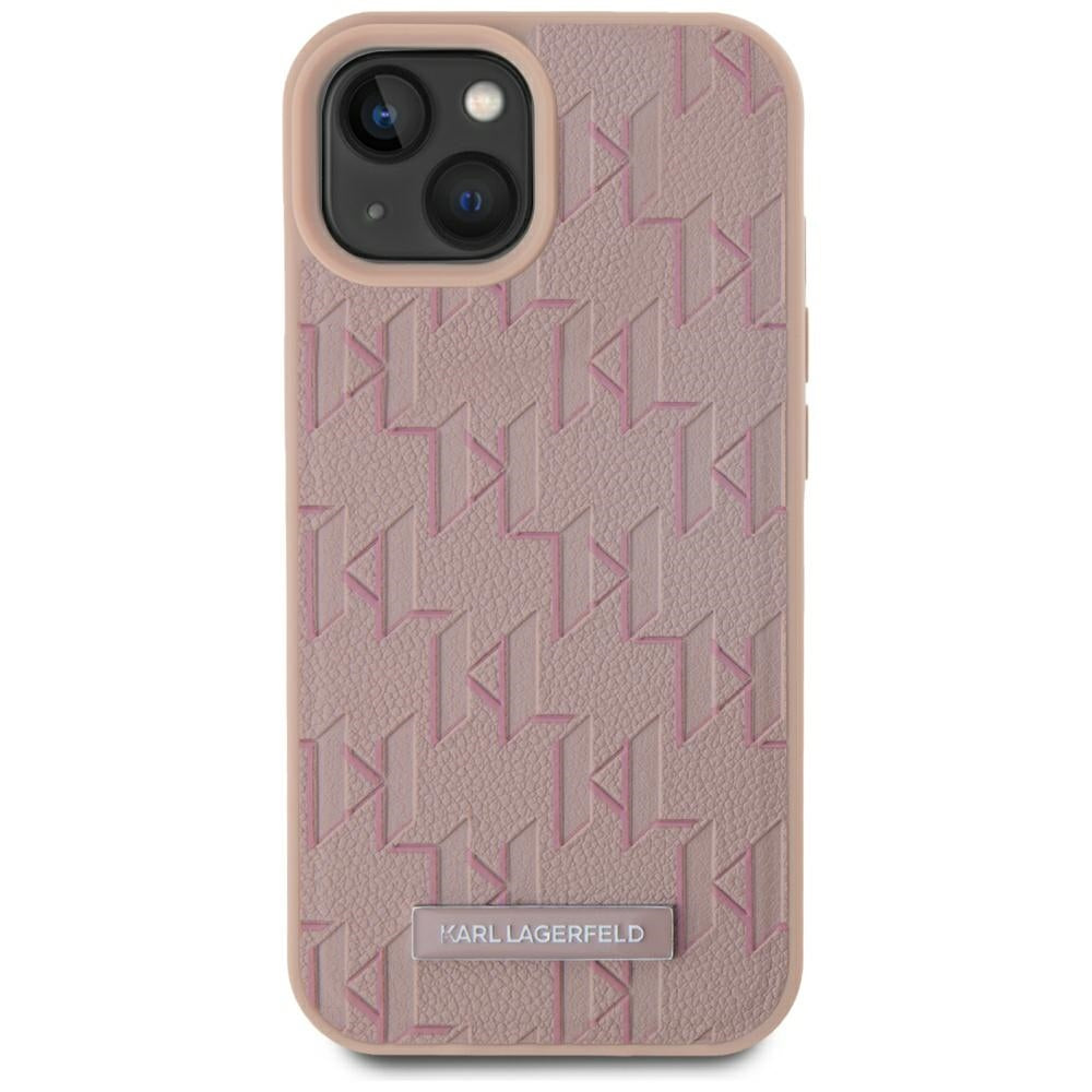 MagSafe-deksel for Apple iPhone 15, Karl Lagerfeld, Hot Stamp, Rosa