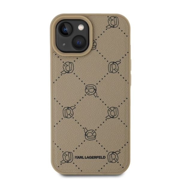 MagSafe-deksel for Apple iPhone 15, Karl Lagerfeld, Karl's Head, Beige