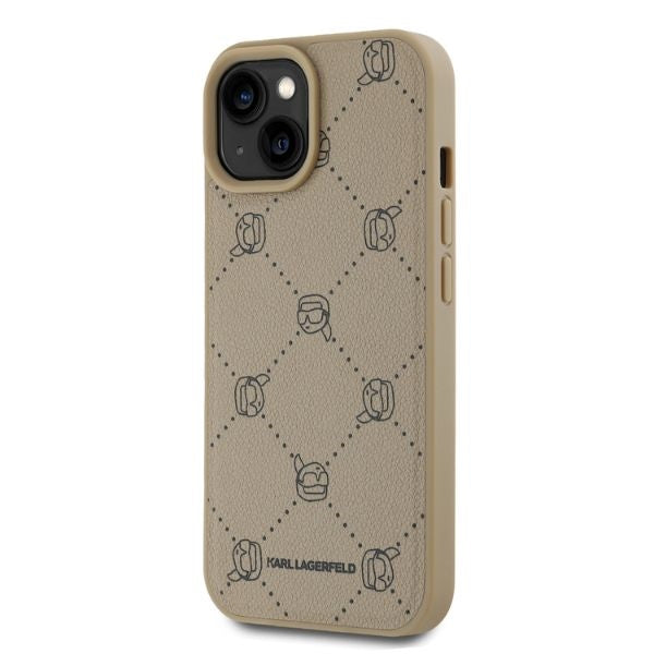 MagSafe-deksel for Apple iPhone 15, Karl Lagerfeld, Karl's Head, Beige