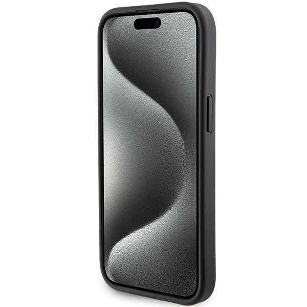 MagSafe-deksel for Apple iPhone 15, Karl Lagerfeld, Saffiano Gripstand Choupette, Svart