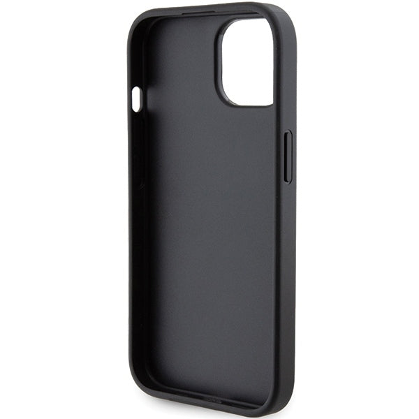 MagSafe-deksel for Apple iPhone 15 Plus / 14 Plus, Karl Lagerfeld, Saffiano Gripstand Karl & Choupette, Svart
