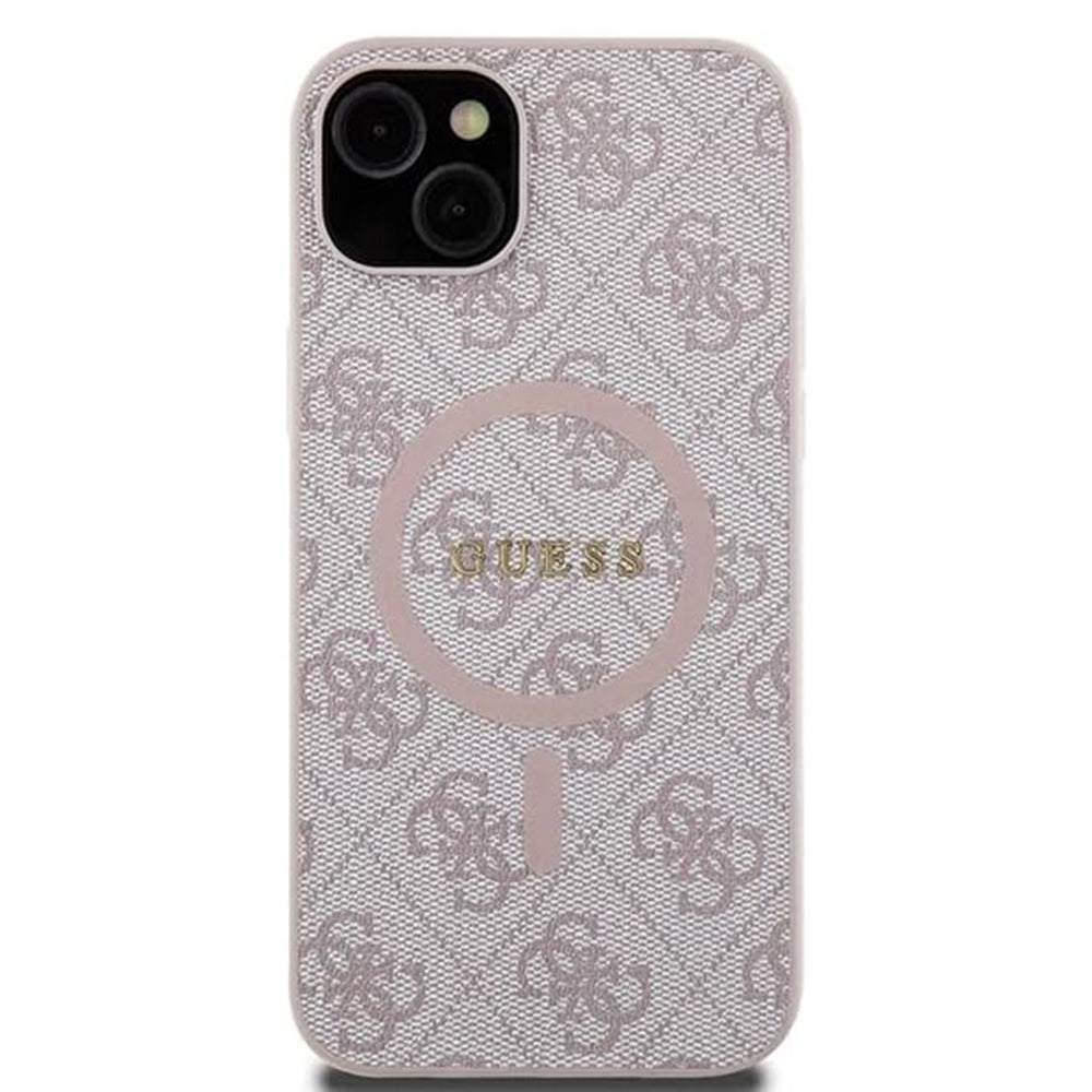 MagSafe-deksel for Apple iPhone 15 Plus, Guess, 4G Collection, Rosa