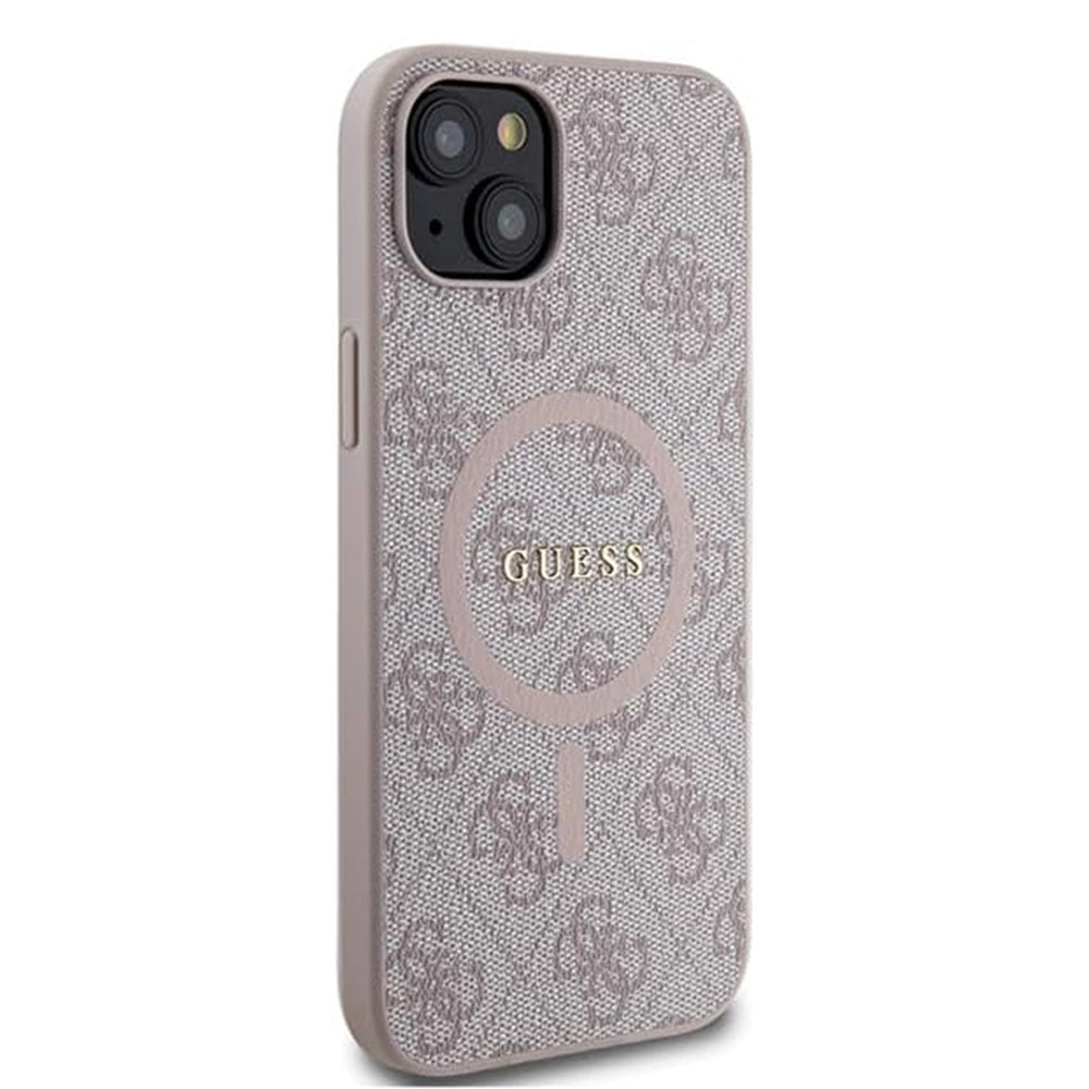 MagSafe-deksel for Apple iPhone 15 Plus, Guess, 4G Collection, Rosa