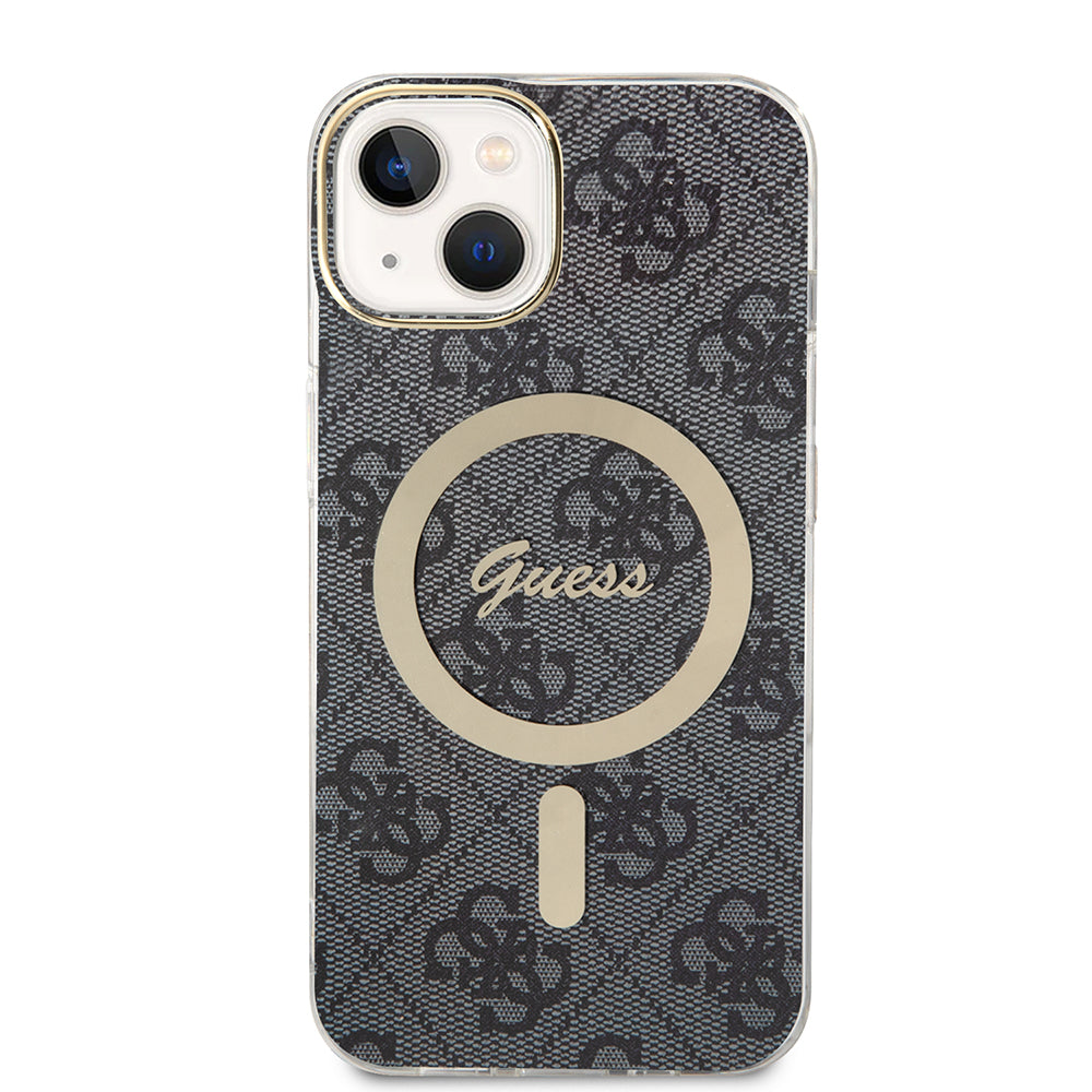 MagSafe-deksel for Apple iPhone 15 Plus, Guess, IML 4G, Svart