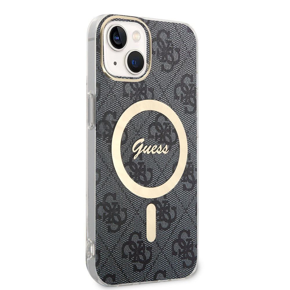MagSafe-deksel for Apple iPhone 15 Plus, Guess, IML 4G, Svart