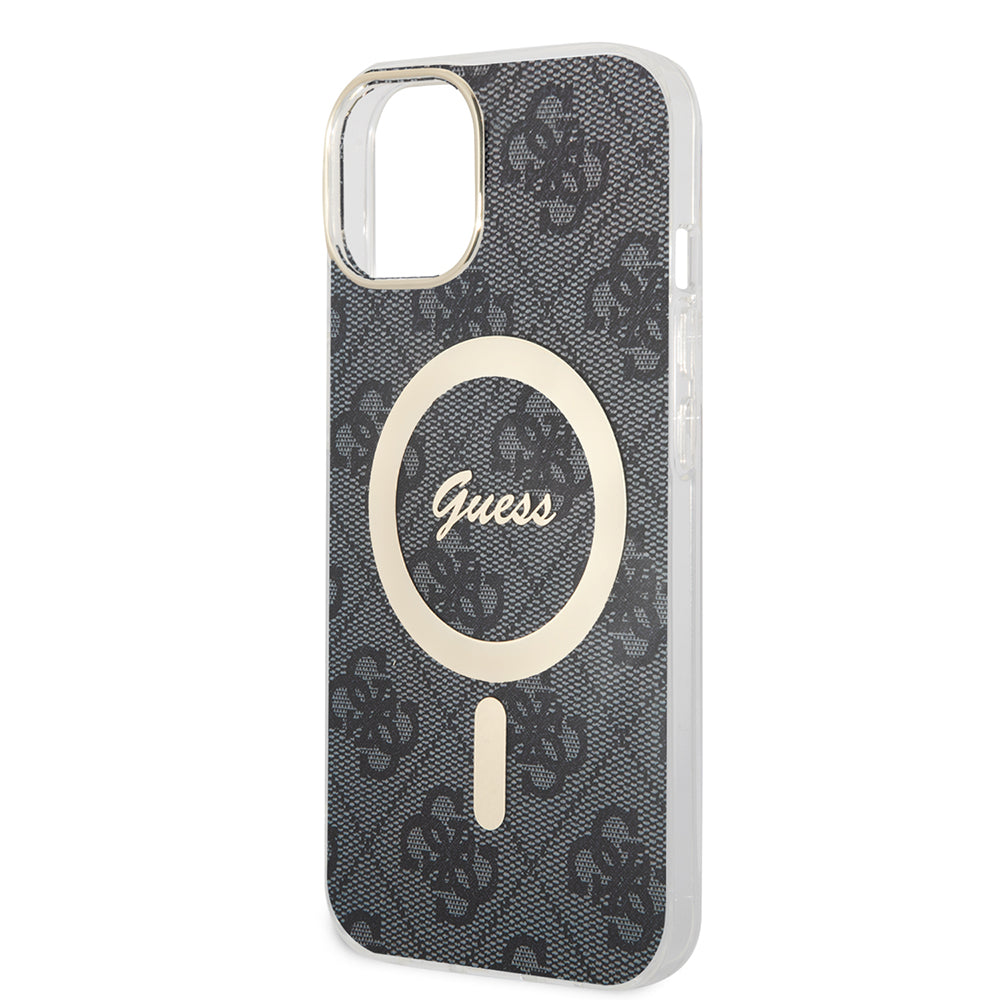 MagSafe-deksel for Apple iPhone 15 Plus, Guess, IML 4G, Svart