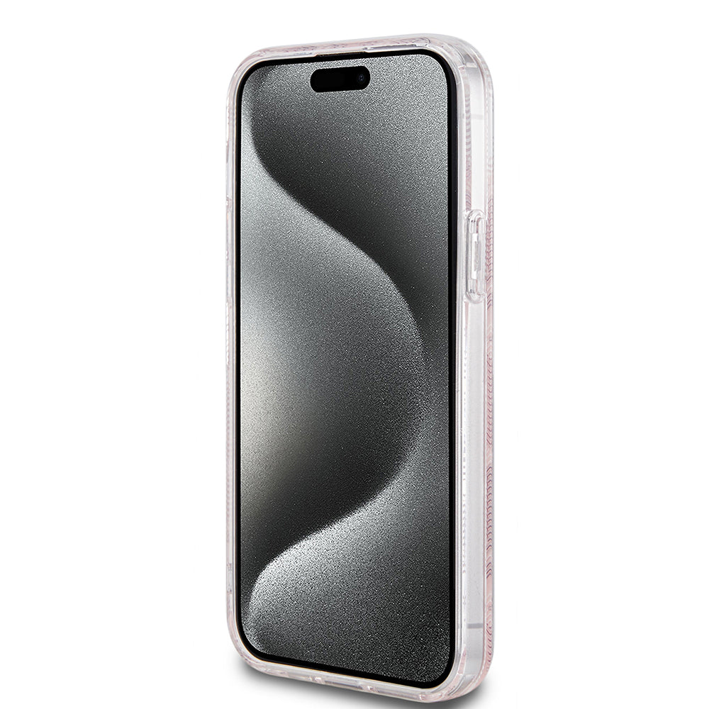 MagSafe-deksel for Apple iPhone 15 Plus, Guess, IML Gcube, Rosa