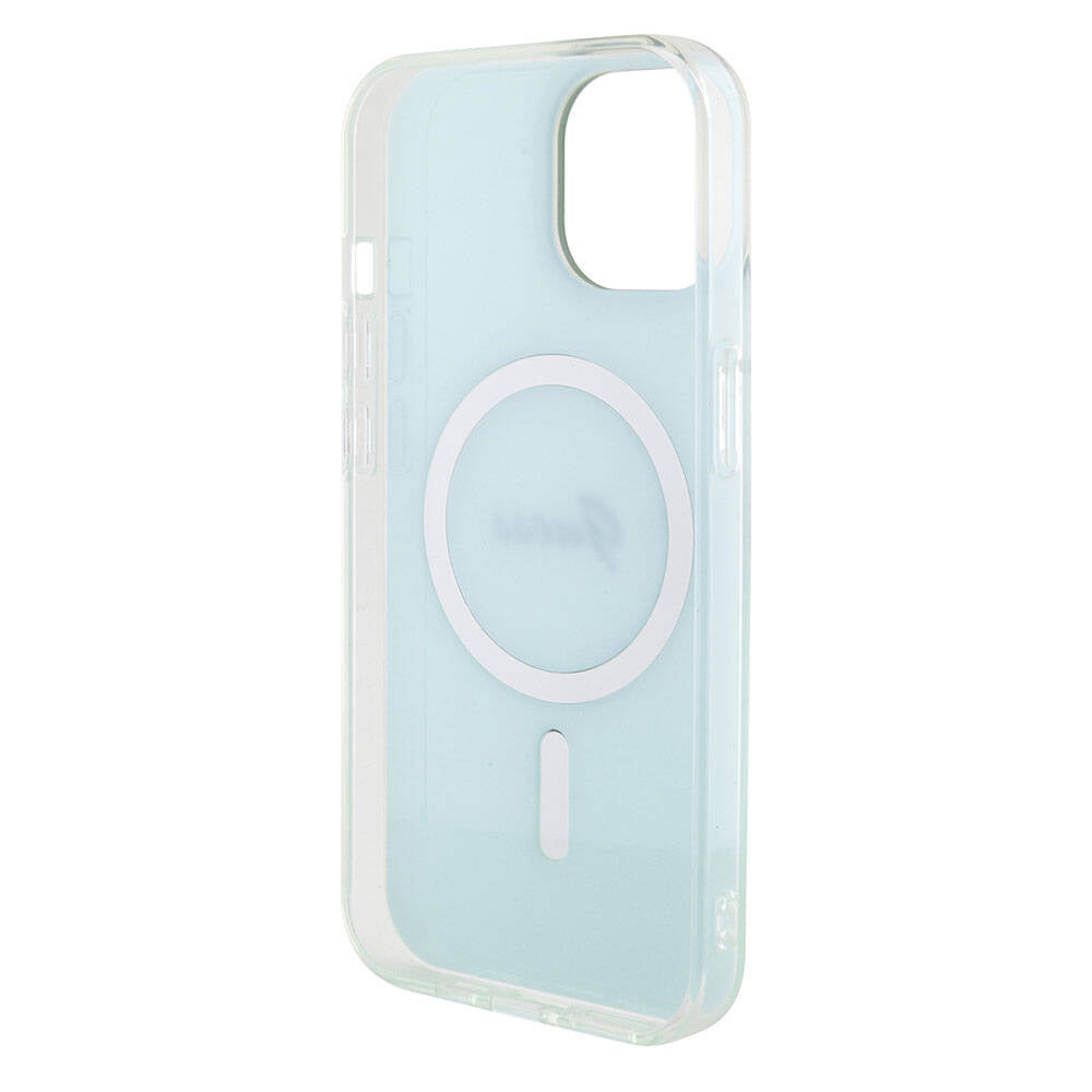 MagSafe-deksel for Apple iPhone 15 Plus, Guess, IML Iridescent, Turkis