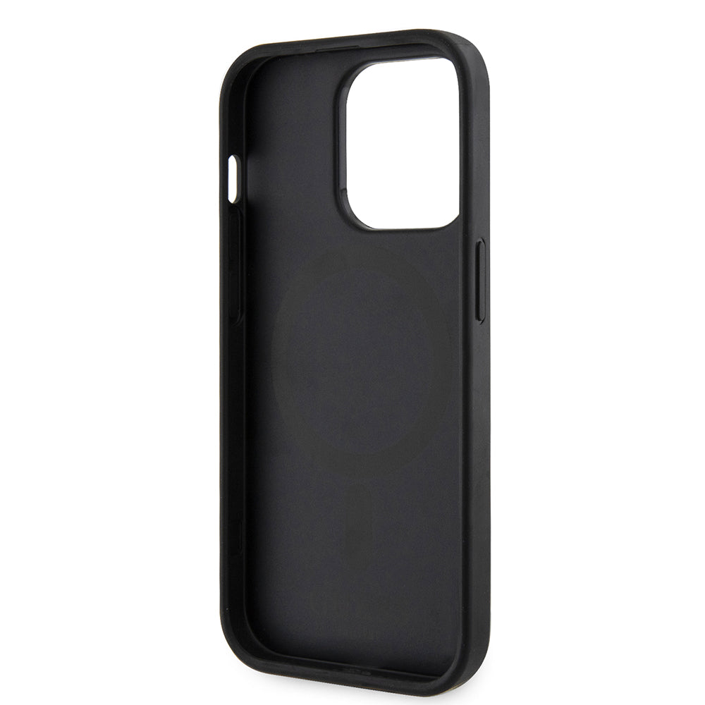 MagSafe-deksel for Apple iPhone 15 Pro, Guess, 4G Printed Stripes, Svart
